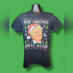 Make Christmas Great Again T-Shirt  Donald Trump Christmas Xmas Shirts Sz Small